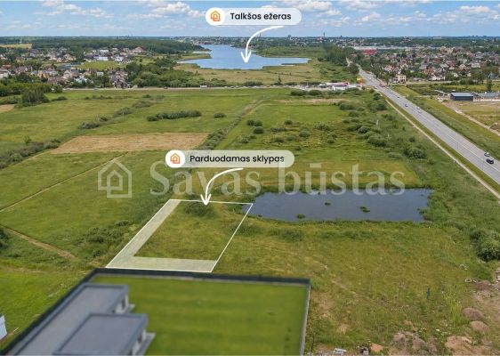 Parduodamas namų valdos sklypas, 18,61 aro, su i&scaron;kastu prūdu &scaron;alia &Scaron;iaulių miesto!