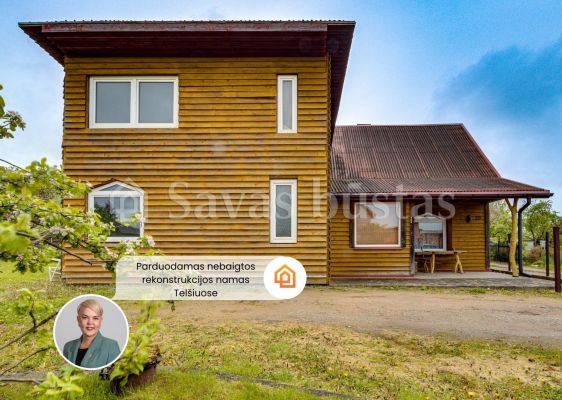 Parduodamas nebaigtos rekonstrukcijos namas Telšiuose, SB "Draugystė", Kęstaičių g. 29