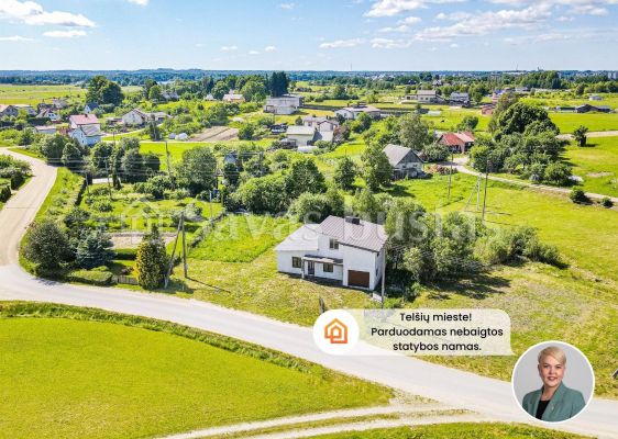 Parduodamas nebaigtos statybos 173,07 kv. m namas Telšiuose, Ramunės Sodų 1-oji g. 5