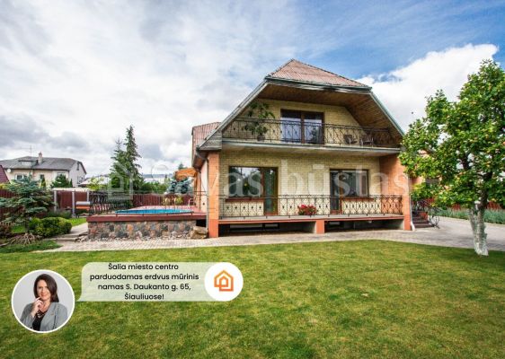 Parduodamas patogaus išplanavimo namas šalia miesto centro – S. Daukanto g. 65, Šiauliuose