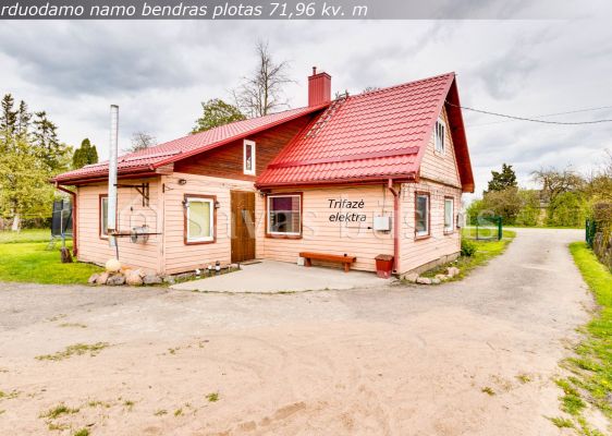 Parduodamas rąstinis namas su 15,72 arų žemės sklypu Beržų g., Bučiūnų k., Joniškio r.