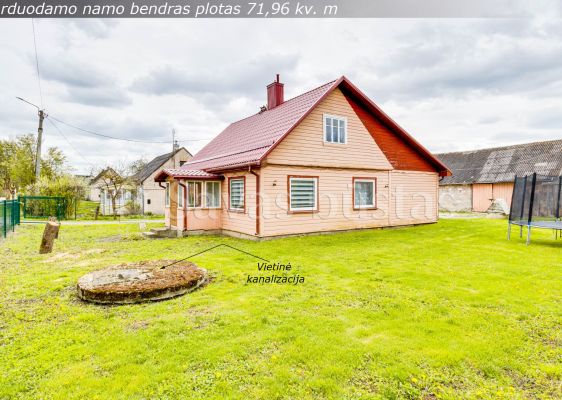 Parduodamas rąstinis namas su 15,72 arų žemės sklypu Beržų g., Bučiūnų k., Joniškio r.