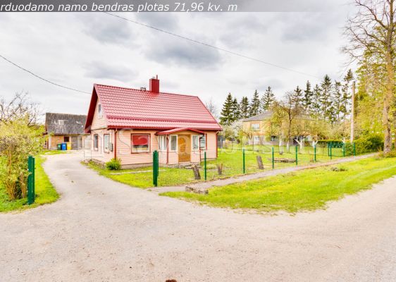 Parduodamas rąstinis namas su 15,72 arų žemės sklypu Beržų g., Bučiūnų k., Joniškio r.