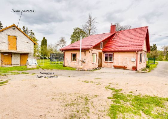 Parduodamas rąstinis namas su 15,72 arų žemės sklypu Beržų g., Bučiūnų k., Joniškio r.