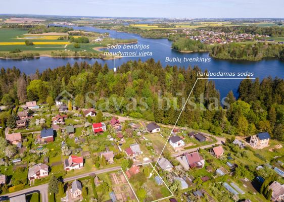 Parduodamas ekologiškas rąstinis sodo namas su molinių čerpių stogo danga SB „Žalieji gervėnai“ , Vyturių g. 28, Gervėnų k., Šiaulių r.