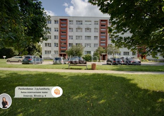 Parduodamas &scaron;viesus 2-jų kambarių butas renovuotame name Jonavoje, Birutės g. 6