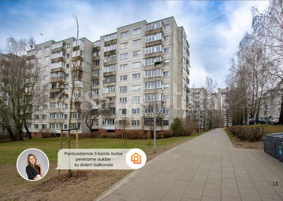 Parduodamas 3 kambarių butas Vilniuje, Čiobiškio g.