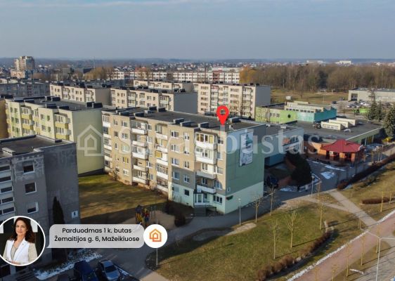 Parduodamas tvarkingas 1 kambario butas Žemaitijos g. 6, Mažeikiuose