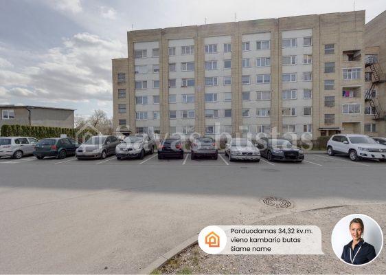 Parduodamas vieno kambario butas S. Lozoraičio g., Garliavoje, Kauno r.