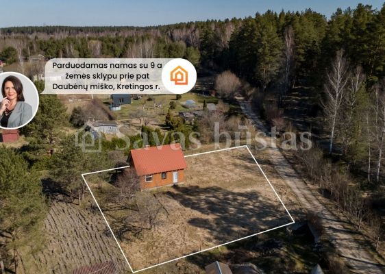 Parduodamas žemės sklypas su namuku Kretingos r., Daubėnų k., Mi&scaron;ko g. 76, &scaron;alia mi&scaron;ko, ramioje vietoje!