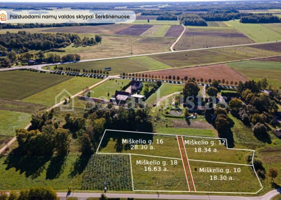 PARDUODAMI NAMŲ VALDOS SKLYPAI ŠERKŠNĖNŲ K. MAŽEIKIŲ RAJONE