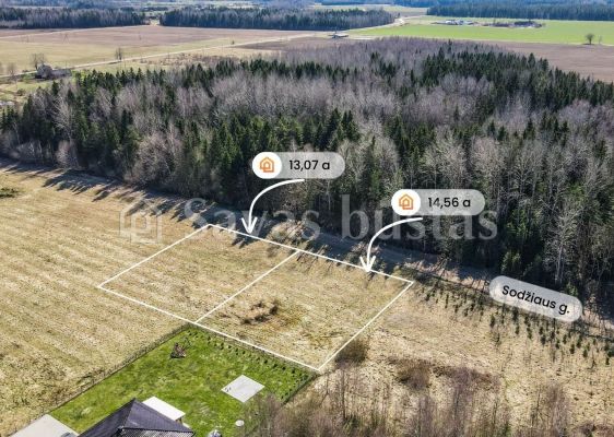 Parduodami namų valdos sklypai Sodžiaus g., Urvikių k., Mažeikių r.
