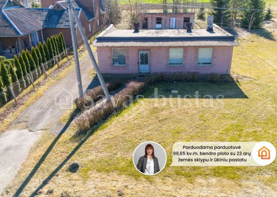 Parduodamos prekybinės paskirties komercinės patalpos Joni&scaron;kio r., Jauniūnuose, Ąžuolų g. 13