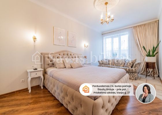 Prie &Scaron;iaulių miesto centrinės aik&scaron;tės parduodamas 2 kambarių butas &ndash; Varpo g. 27, vos keli žingsniai iki miesto bulvaro