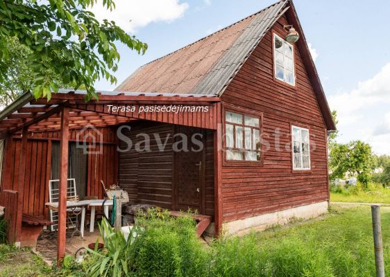 Gera kaina! Ramioje vietoje parduodamas karkasinis sodo namas SB "Svarainis" Žiedų g. 4, Gervėnų k., Šiaulių r.