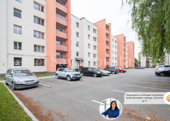 Renovuotame name! Parduodamas tvarkingas 2 kambarių butas Ventoje, Žemaičių g. 31, Akmenės r.
