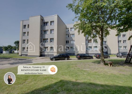 Renovuotame name parduodamas vieno kambario butas Šakių m. Vytauto g.. 19
