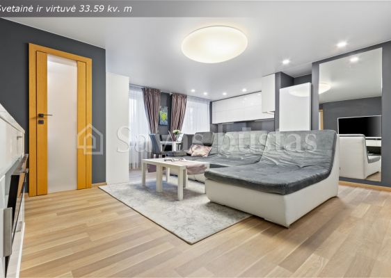 Suremontuotas, šviesus ir itin jaukus 3-jų kambarių butas renovuotame name, Baltijos pr. 71, Klaipėdos m.