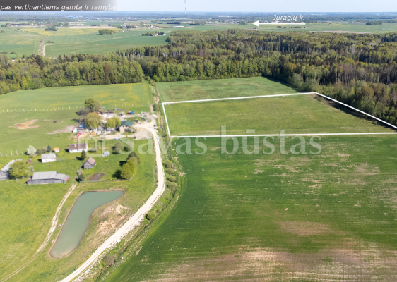 Unikalioje vietoje Kauno r., parduodamas 3,79 ha. žemės sklypas