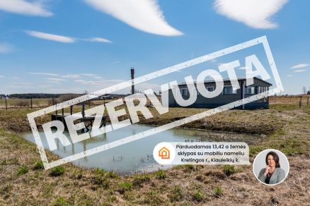 Parduodamas mobilus namelis su 13,42 arų žemės sklypu, Kretingos r. sav., Vydmantų sen. Kiauleikių k., Baltijos aklg.