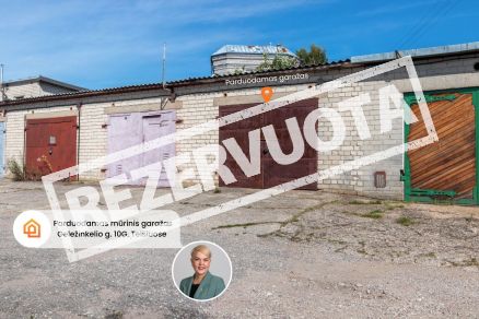Parduodamas mūrinis garažas su rūsiu, Geležinkelio g. 10G, Tel&scaron;iai