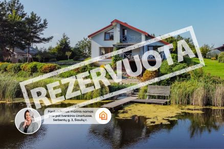 Parduodamas namas ant tvenkinio kranto su vaizdu į mi&scaron;ką &ndash; Serbentų g. 3, Linartų k., &Scaron;iaulių r.