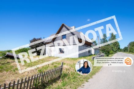Parduodamas pradėtas rekonstruoti gyvenamas namas  Akmenės r., Pelkelėje, Kruopių g. 15
