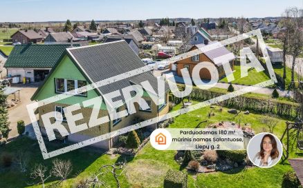Parduodamas vieno auk&scaron;to su mansarda 180 m&sup2; mūrinis gyvenamasis namas Salantuose, Liepų g.