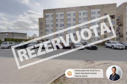 Parduodamas vieno kambario butas S. Lozoraičio g., Garliavoje, Kauno r.