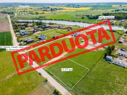 Liko paskutinis 17.77 arų sklypas. Parduodami sklypai prie vandens telkinio Šventupio g., Pailių k., Šiaulių raj.