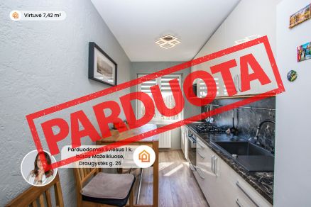 Parduodamas 1 kambario butas renovuotame name, Draugystės g. Mažeikiuose