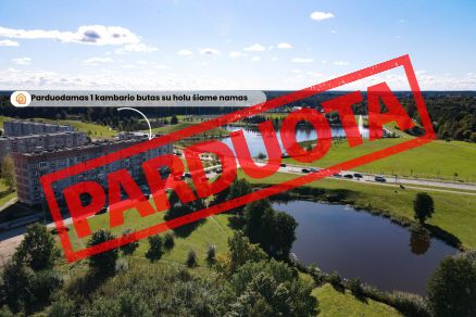 PARDUODAMAS ERDVUS 1 KAMBARIO BUTAS SU HOLU ŠALIA JUODPELKIO PARKO