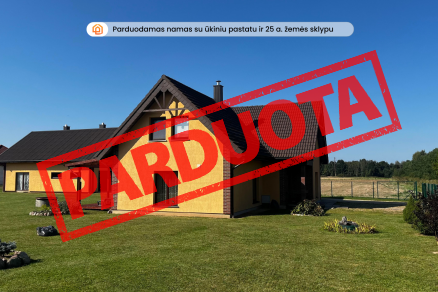 Parduodamas erdvus namas Tirkšlių miestelyje