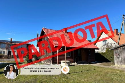 Parduodamas gyvenamasis namas su 13 arų sklypu, Skuode, Birutės g.