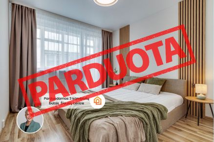 Parduodamas jaukus 3 kambarių butas miesto centre Šiauliuose, Dubijos g. 31.