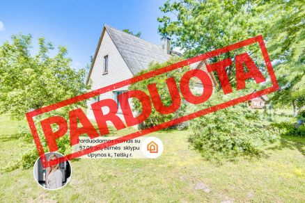 Parduodamas mūrinis namas su 57,06 arų žemės sklypu Ka&scaron;tonų g., Upynos k., Tel&scaron;ių r.