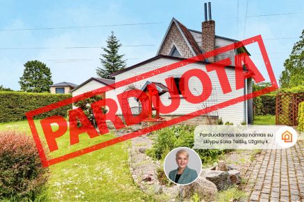 Parduodamas mūrinis sodo namas su sklypu &scaron;alia Tel&scaron;ių, Užgirių k., Ąžuolo sodų 6-oji g. 2