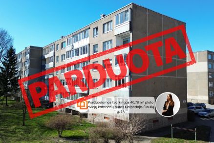 Parduodamas tvarkingas 46,78 m&sup2; ploto, 2 kambarių butas pietinėje Klaipėdos miesto dalyje, &Scaron;iaulių g.-3A