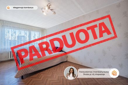 Parduodamas tvarkingas ir &scaron;viesus 2 kambarių butas 3-ame auk&scaron;te, &Scaron;ilutės pl. 42, Klaipėdoje