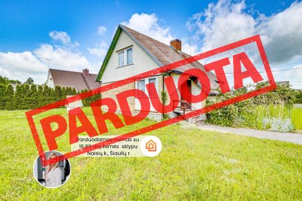 Parduodamas vieno auk&scaron;to su mansarda namas su 16,88 arų žemės sklypu Gėlės g., Naisių k., &Scaron;iaulių r.