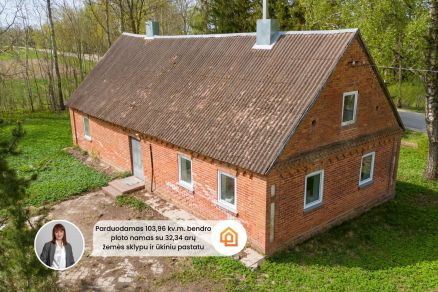 Parduodama sodyba ramioje vietoje, Pakruojo rajone, Butniūnų kaime, Žalioji g. 3
