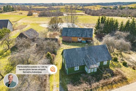Parduodama sodyba su 7,36 ha bendro ploto sklypais Platelių g. 5, Žemaičių Kalvarijoje, Plungės r.