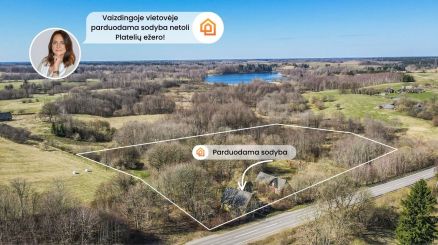 Parduodama sodyba vaizdingoje vietovėje su 4,40 ha sklypu Plungės r., Vydeikių k., Tėvi&scaron;kės g.