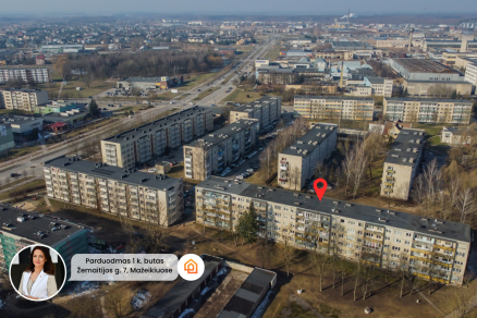 Parduodamas 1 kambario butas Žemaitijos g. 7, Mažeikiuose