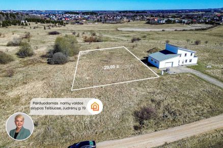 Parduodamas 20 arų namų valdos sklypas Tel&scaron;iuose, Judrėnų g. 19