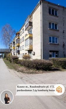 Parduodamas 2 kambarių butas Kaune, Raudondvario pl., 172