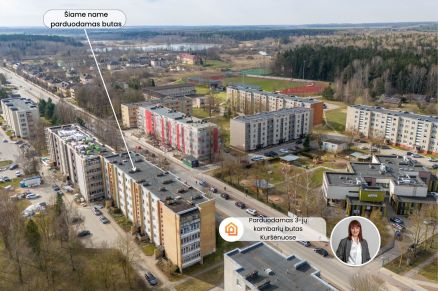 Parduodamas 3 kambarių butas Kur&scaron;ėnuose, Daugėlių g. 63