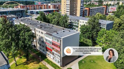 Parduodamas 3 kambarių butas Šiauliuose, Tilžės g. 46