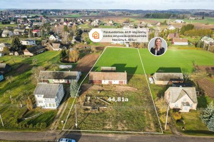 GALIMYBĖ PIRKTI IŠSIMOKĖTINAI! Parduodamas 44,81 arų namų valdos sklypas Sodo g., Naciūnų k., Biržų r.