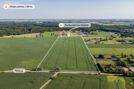 Parduodamas 7,98 ha žemės sklypas Radailiuose, vienoje patraukliausių Klaipėdos rajono vietų